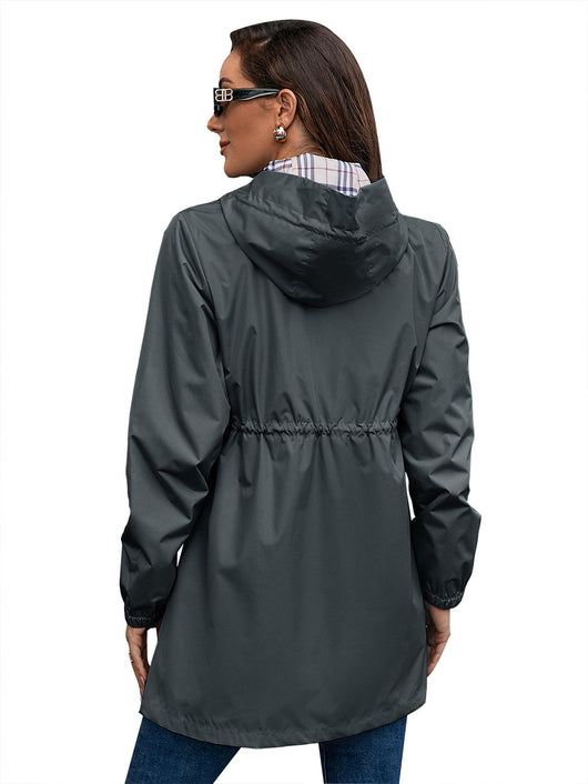 Chaqueta Impermeable Cortavientos Mediana para Mujer - Image 49