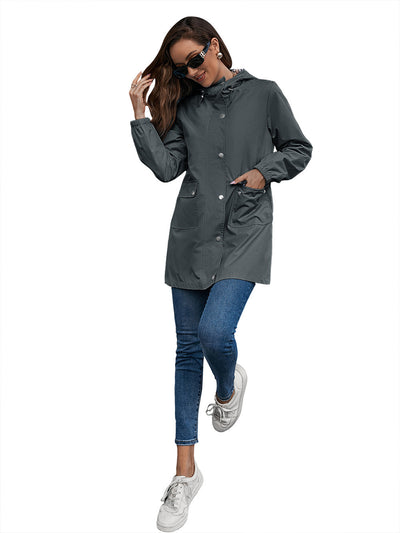 Chaqueta Impermeable Cortavientos Mediana para Mujer - Image 50
