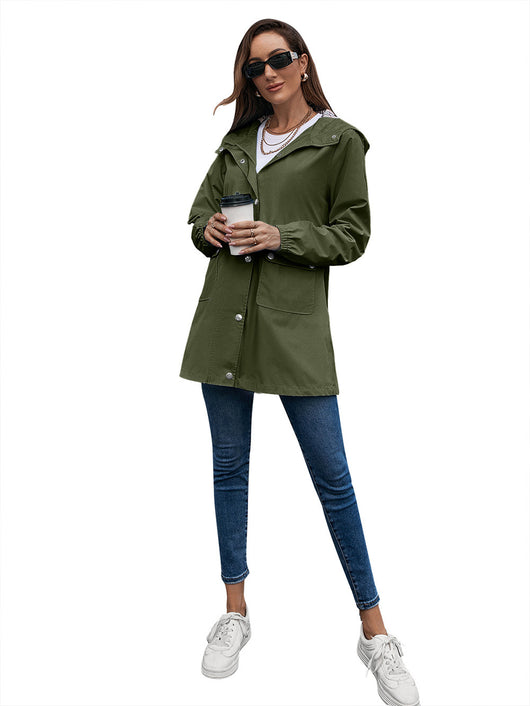 Chaqueta Impermeable Cortavientos Mediana para Mujer - Image 52
