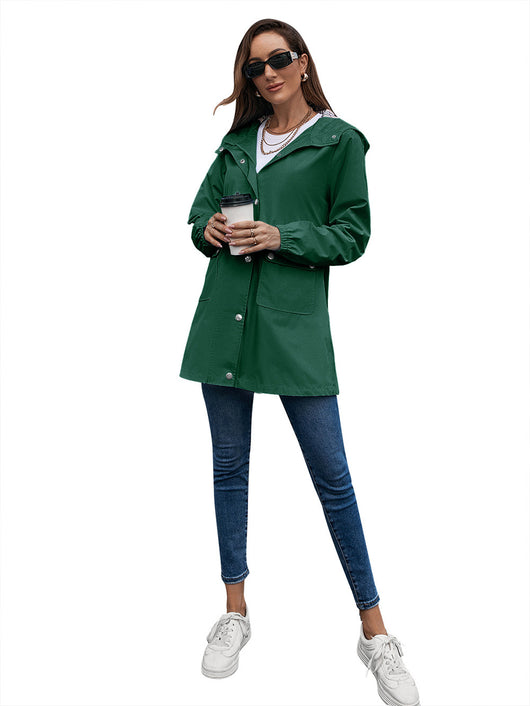Chaqueta Impermeable Cortavientos Mediana para Mujer - Image 57