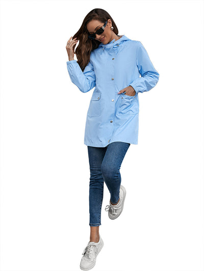 Chaqueta Impermeable Cortavientos Mediana para Mujer - Image 70