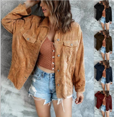 Blusa Casual para Mujer con Cuello Solapa y Detalles en Contraste - Image 7