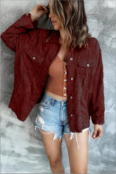 Blusa Casual para Mujer con Cuello Solapa y Detalles en Contraste - Image 9