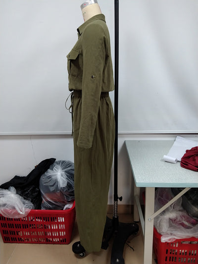 Camisa Manga Larga Cuello Solapa Mujer con Bolsillos Dobles - Image 18