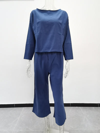 Conjunto de Dos Piezas: Blusa Suelta y Pantalón Tres Cuartos - Image 10