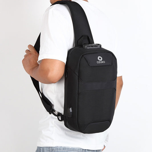 Bolsa Mensajera Deportiva Antirrobo con Compartimento de Pecho