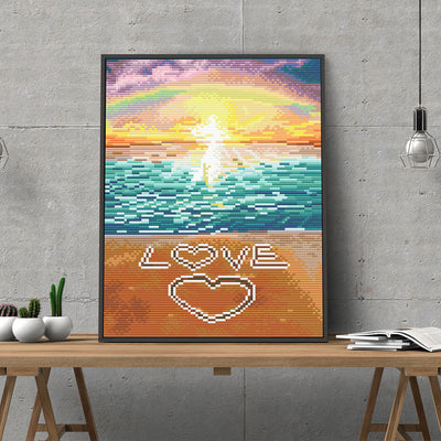 Cuadro Decorativo Paisaje Diamante Pastel