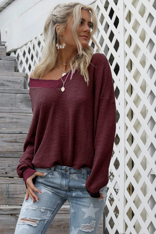 Blusa Suéter Mujer Cuello V Manga Larga - Image 18