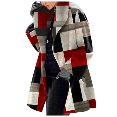 Chaqueta de Lana Estampada para Mujer - Image 3