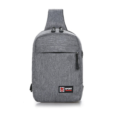 Bolsa Deportiva de Hombro Unisex en Colores Sólidos