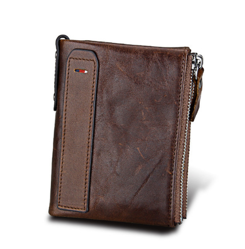 Cartera Corta para Hombre en Cuero Anti-Robo con Protección RFID - Image 12