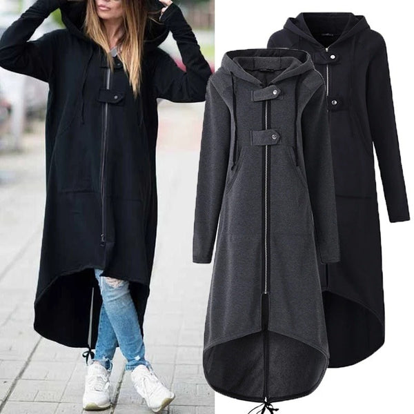Abrigo Sudadera con Capucha de Polar