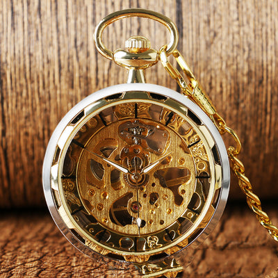 Reloj de Bolsillo Mecánico con Diseño Hueco Estilo Romano - Image 11