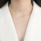 Freshwater Pearl Necklace Female Clavicle Chain Plateado 40cm 4cm