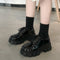 Zapatos de Cuero Charol Negro