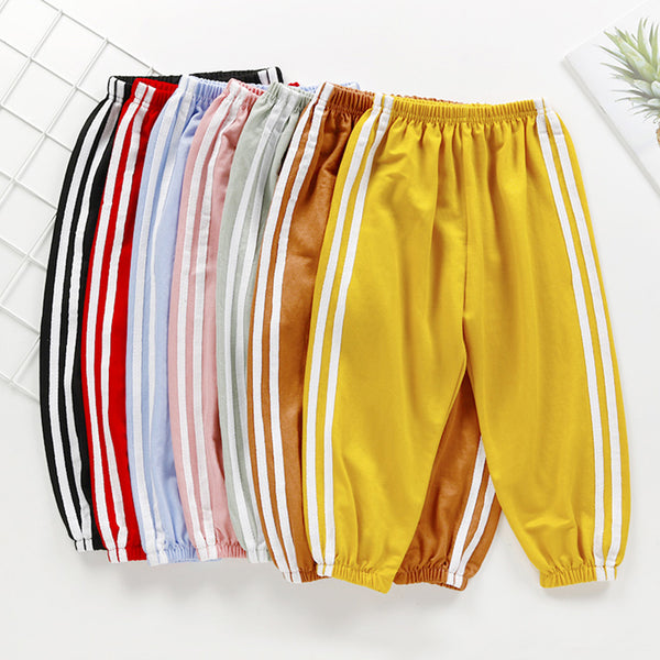 Pantalones deportivos casuales delgados para niños