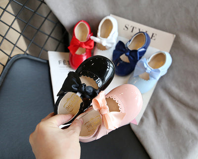 Zapatos Princesa de Cuero para Bebé Niña con Moño Elegante - Image 8