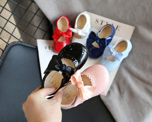 Zapatos Princesa de Cuero para Bebé Niña con Moño Elegante - Image 8