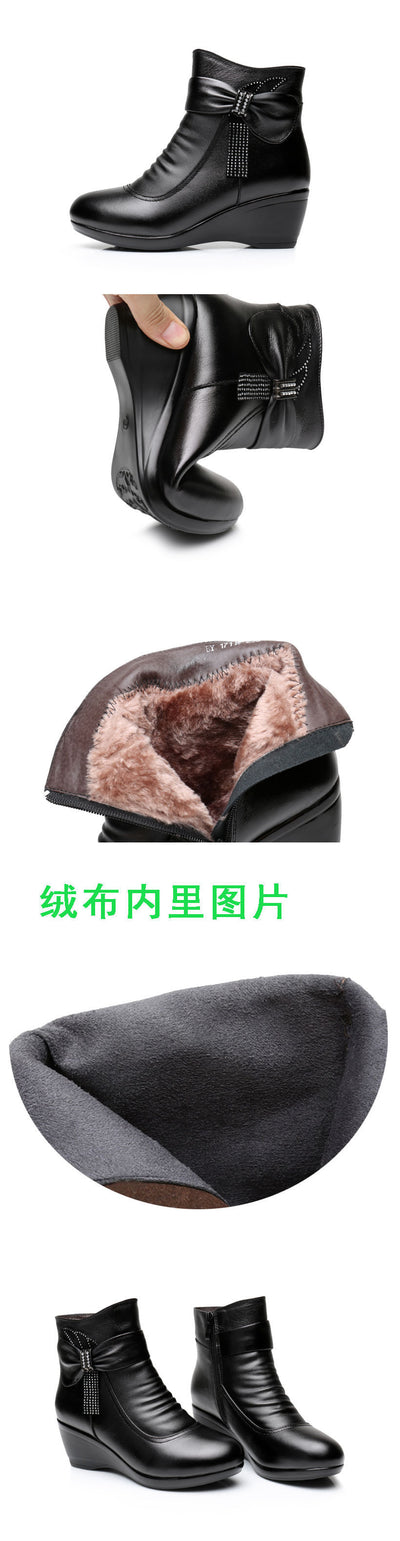 Botas de Cuero para Mujer Invierno con Forro Térmico - Comodidad y Estilo - Image 14
