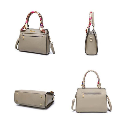 Bolsa Kelly Portátil con Patrón Cruzado para Mujer - Image 8