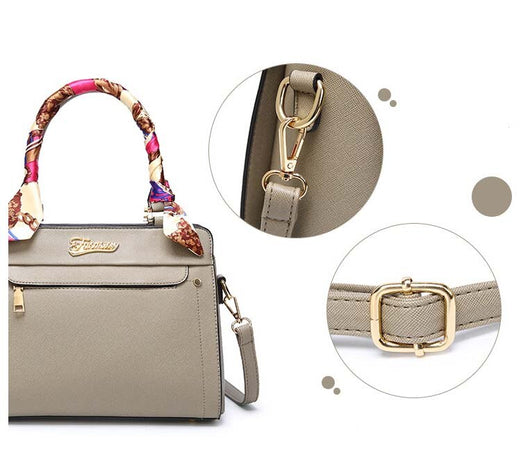 Bolsa Kelly Portátil con Patrón Cruzado para Mujer - Image 9