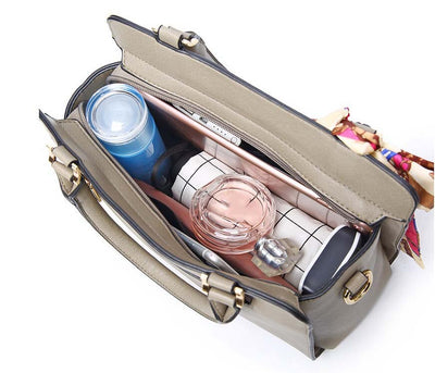 Bolsa Kelly Portátil con Patrón Cruzado para Mujer - Image 14