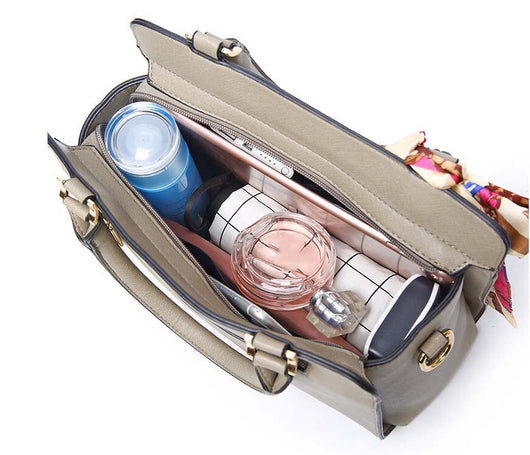 Bolsa Kelly Portátil con Patrón Cruzado para Mujer - Image 14