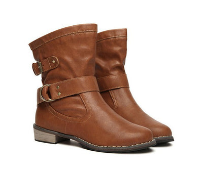 Botines de Tacón Bajo Estilo Europeo y Americano - Image 11