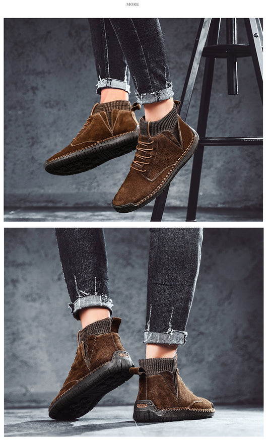 Zapatos Artesanales Talla 48 de Algodón para Hombre - Comodidad Oversized - Image 15