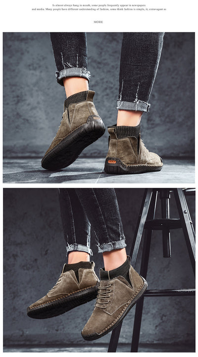 Zapatos Artesanales Talla 48 de Algodón para Hombre - Comodidad Oversized - Image 17