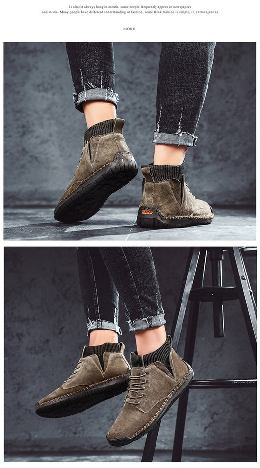 Zapatos Artesanales Talla 48 de Algodón para Hombre - Comodidad Oversized - Image 17