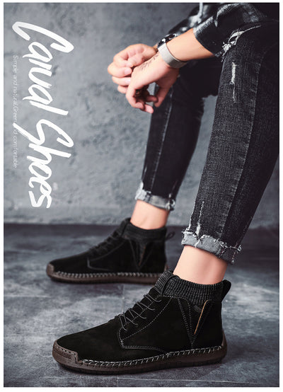 Zapatos Artesanales Talla 48 de Algodón para Hombre - Comodidad Oversized - Image 18