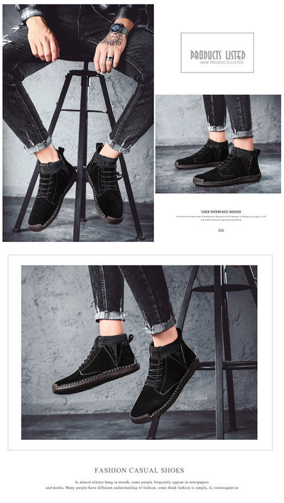 Zapatos Artesanales Talla 48 de Algodón para Hombre - Comodidad Oversized - Image 19