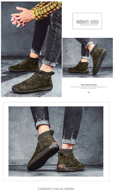 Zapatos Artesanales Talla 48 de Algodón para Hombre - Comodidad Oversized - Image 21