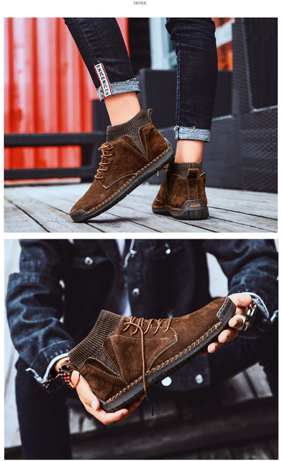 Zapatos Artesanales Talla 48 de Algodón para Hombre - Comodidad Oversized - Image 23