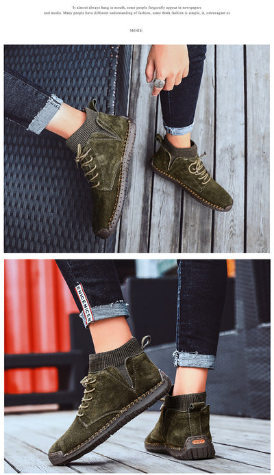 Zapatos Artesanales Talla 48 de Algodón para Hombre - Comodidad Oversized - Image 25
