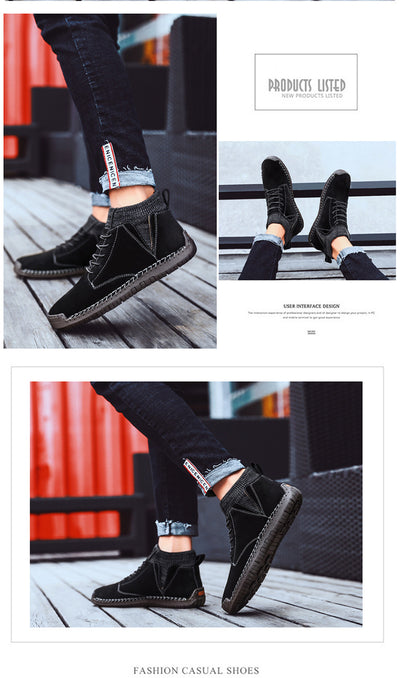 Zapatos Artesanales Talla 48 de Algodón para Hombre - Comodidad Oversized - Image 27