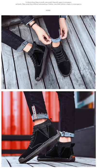 Zapatos Artesanales Talla 48 de Algodón para Hombre - Comodidad Oversized - Image 28