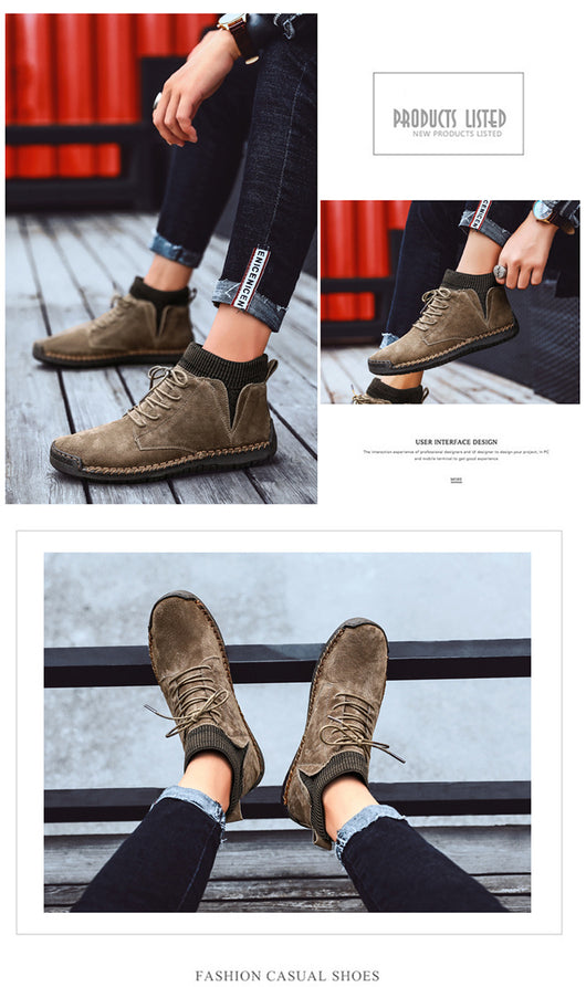 Zapatos Artesanales Talla 48 de Algodón para Hombre - Comodidad Oversized - Image 29