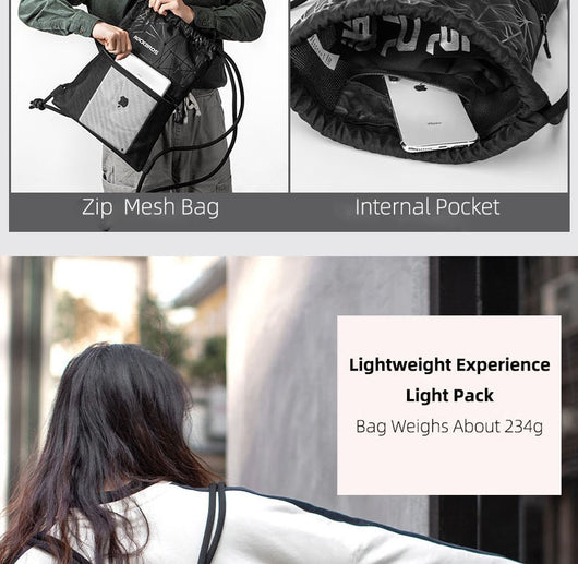 Mochila de Hombro con Cordón - Almacenamiento Versátil - Image 22
