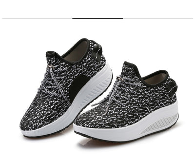 Zapatos Deportivos Tejidos con Suela Gruesa - Comodidad y Estilo - Image 7