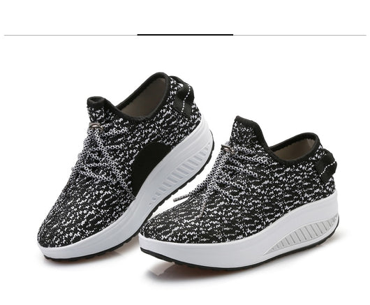 Zapatos Deportivos Tejidos con Suela Gruesa - Comodidad y Estilo - Image 7