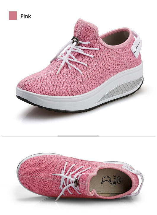 Zapatos Deportivos Tejidos con Suela Gruesa - Comodidad y Estilo - Image 10