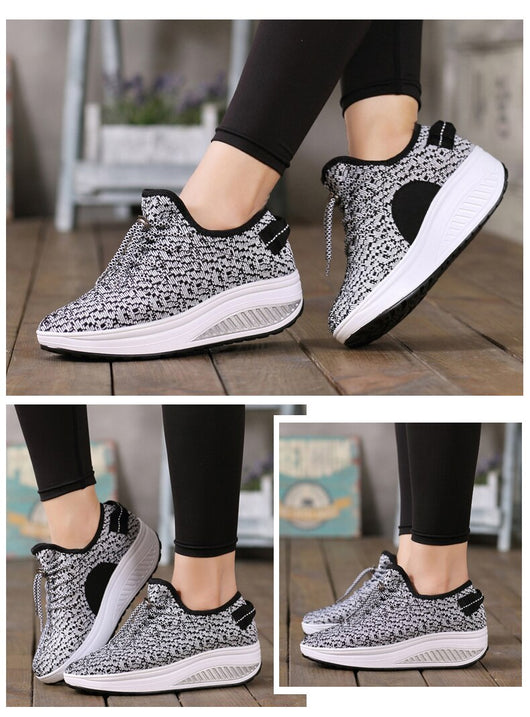 Zapatos Deportivos Tejidos con Suela Gruesa - Comodidad y Estilo - Image 12