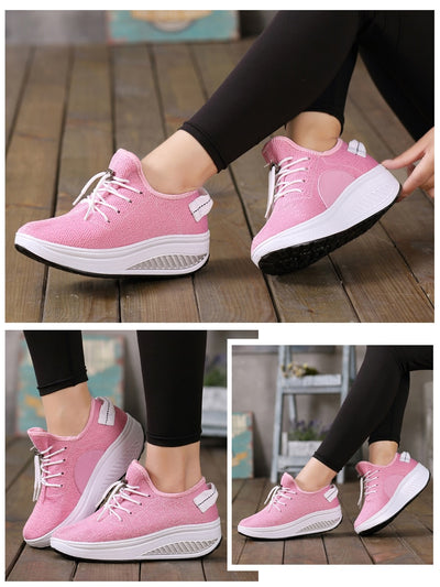 Zapatos Deportivos Tejidos con Suela Gruesa - Comodidad y Estilo - Image 15