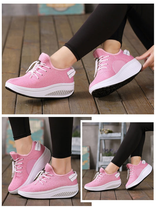 Zapatos Deportivos Tejidos con Suela Gruesa - Comodidad y Estilo - Image 15