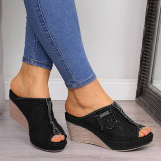 Sandalias de cuña plana cómodas - Image 8