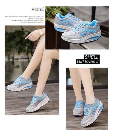 Zapatos Casuales Transpirables con Suela Gruesa para Mujer - Image 12