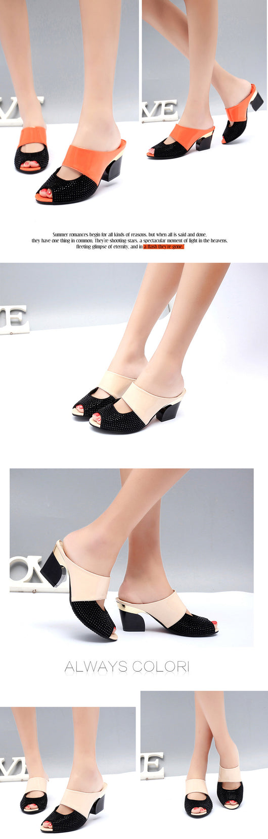 Sandalias de Tacón Cuadrado con Detalles de Strass en Charol - Image 13