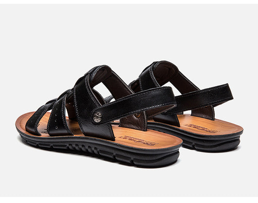 Pantuflas de Piel para Hombre, Estilo Sandalia Transpirable - Image 19